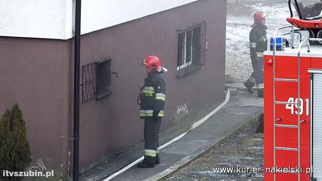 Pożar w budynku mieszkalnym w Nakle