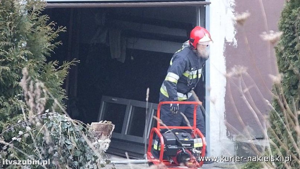 Pożar w budynku mieszkalnym w Nakle