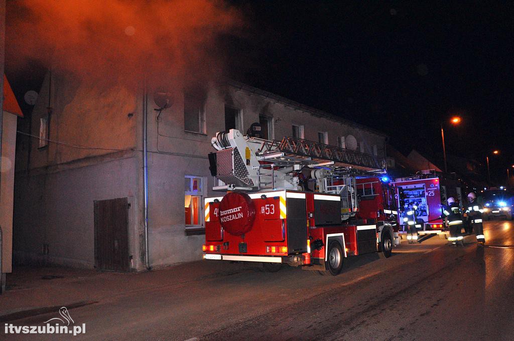 Pożar w domu wielorodzinnym