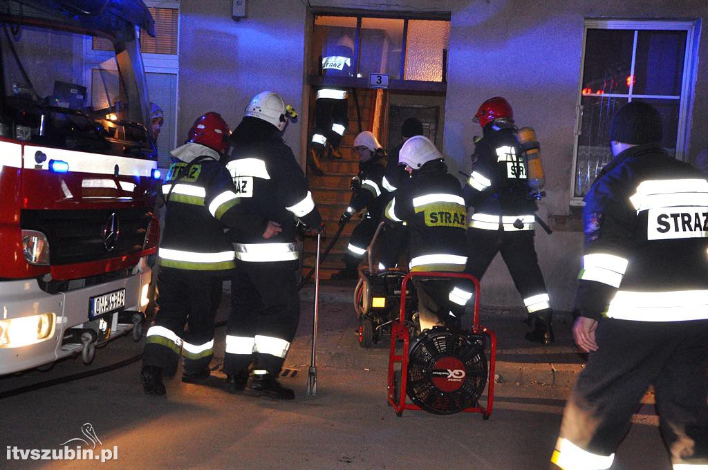 Pożar w domu wielorodzinnym