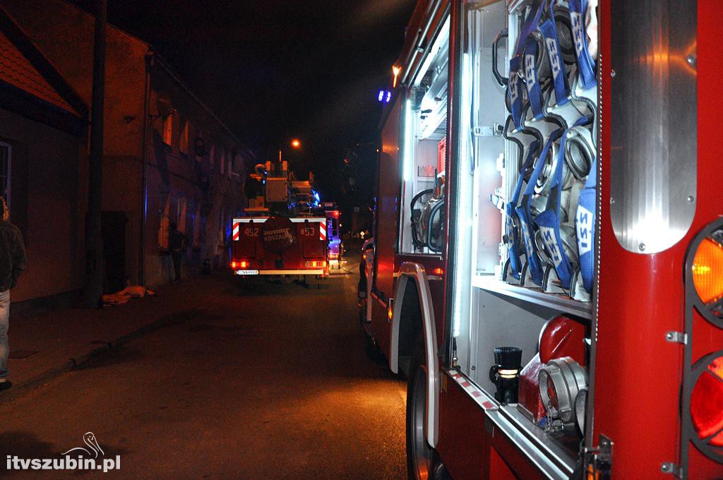 Pożar w domu wielorodzinnym