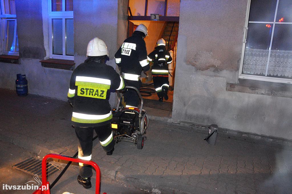 Pożar w domu wielorodzinnym