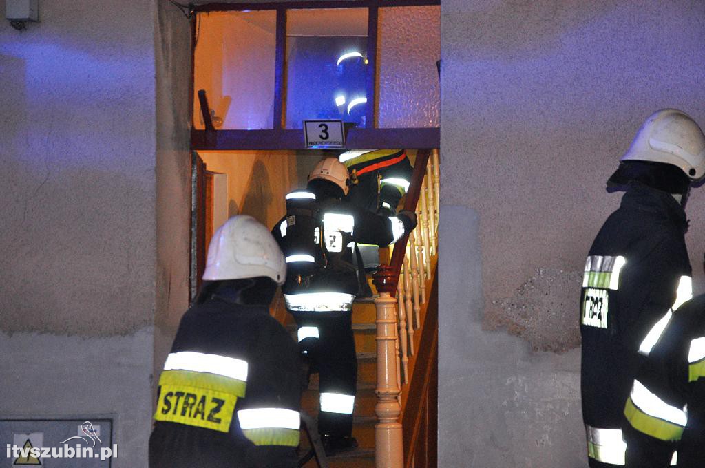 Pożar w domu wielorodzinnym