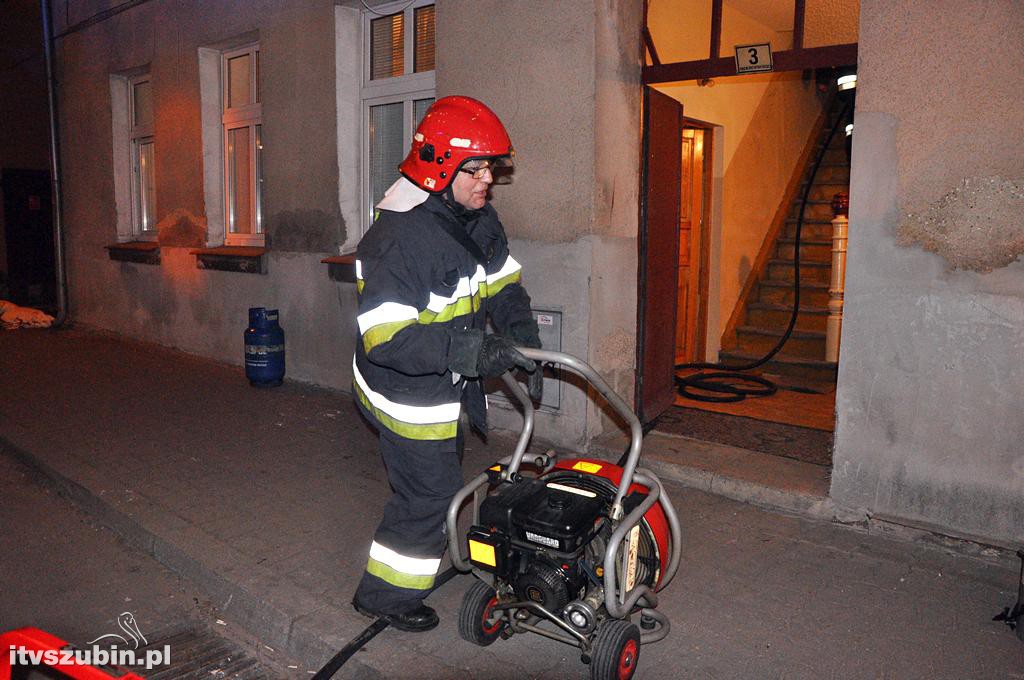 Pożar w domu wielorodzinnym