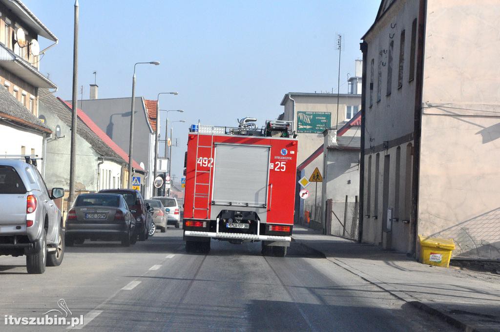 Pożar balotów w Smolnikach