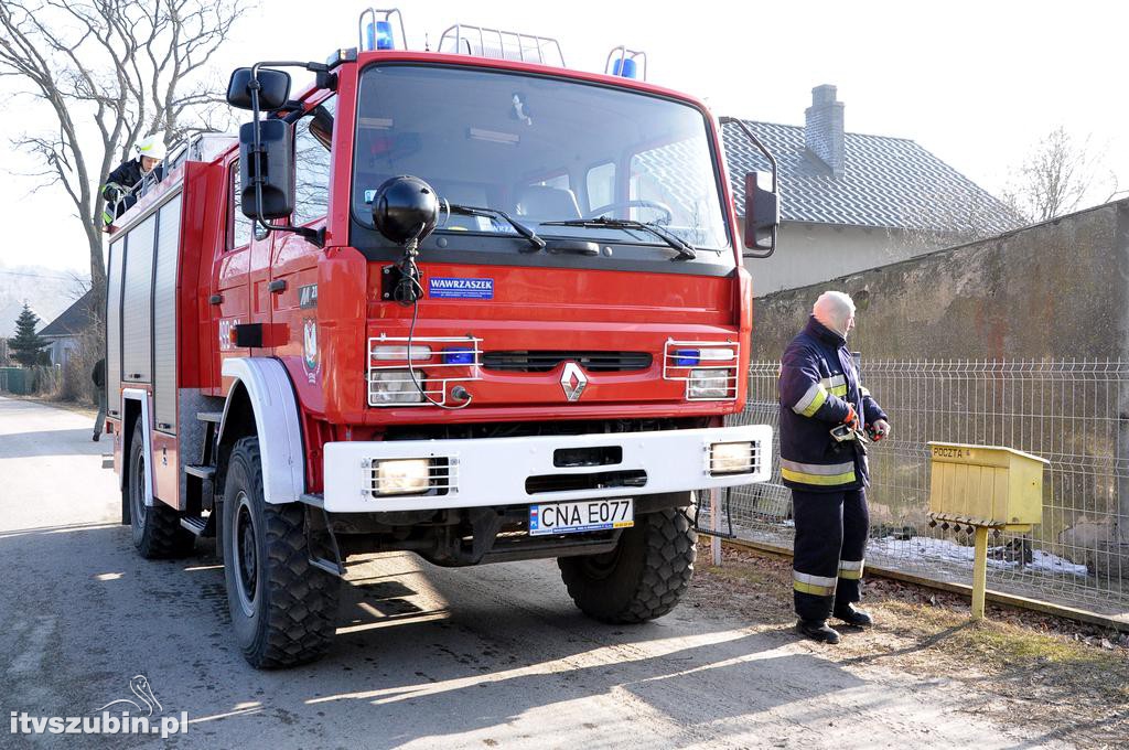 Pożar balotów w Smolnikach