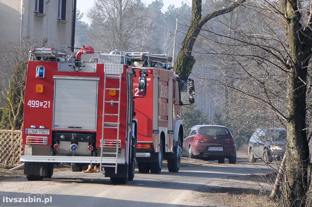 Pożar balotów w Smolnikach