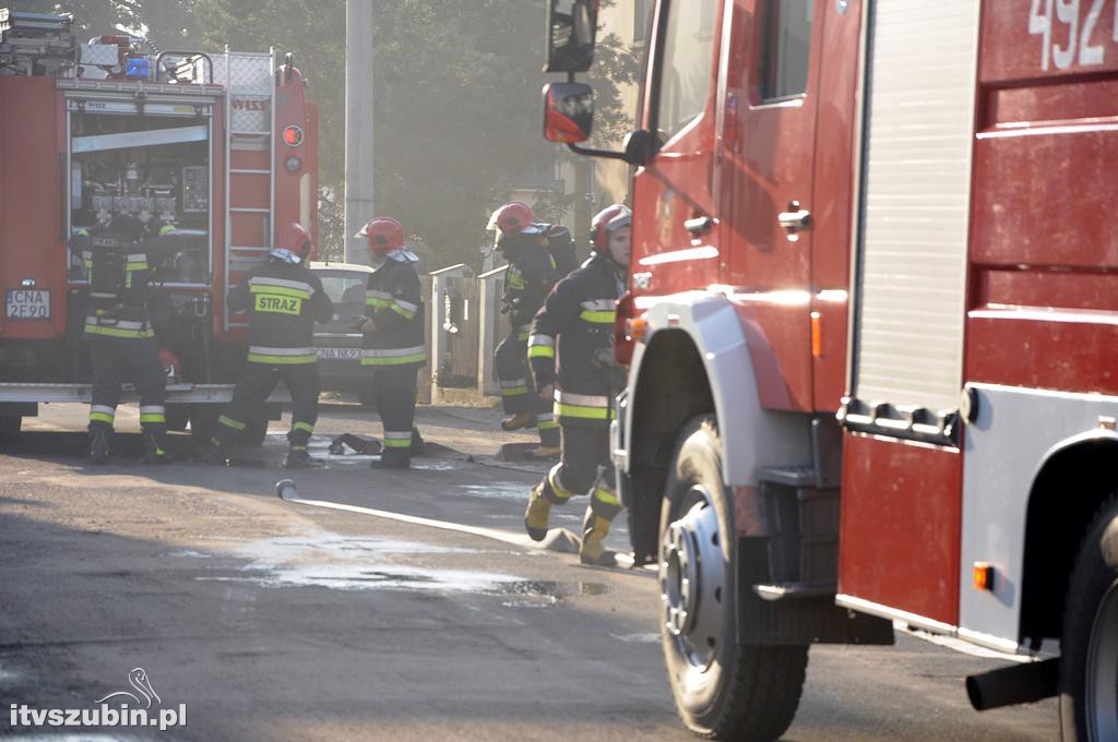 Pożar w domu jednorodzinnym w Szubinie