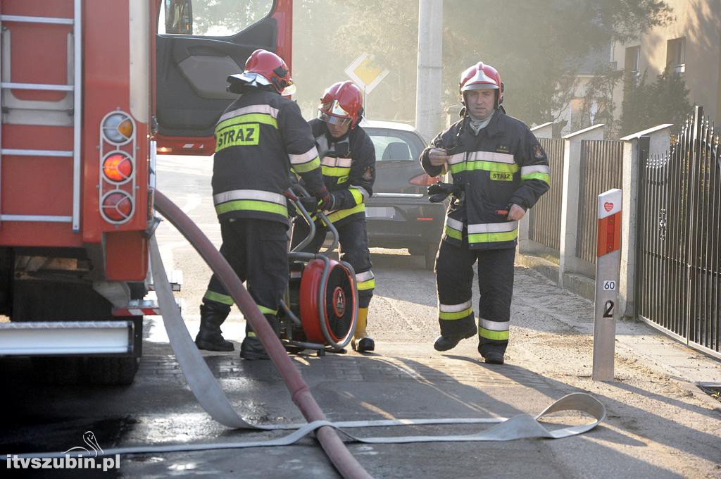 Pożar w domu jednorodzinnym w Szubinie