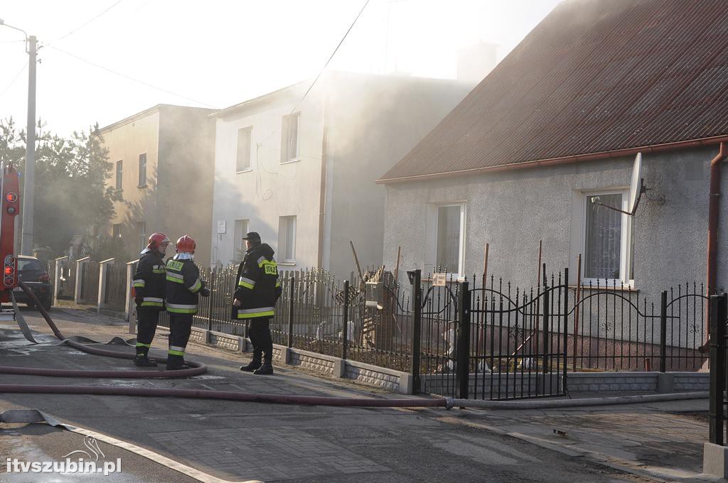 Pożar w domu jednorodzinnym w Szubinie