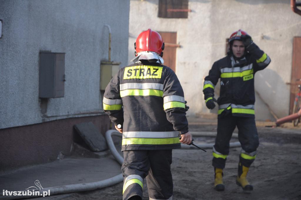 Pożar w domu jednorodzinnym w Szubinie