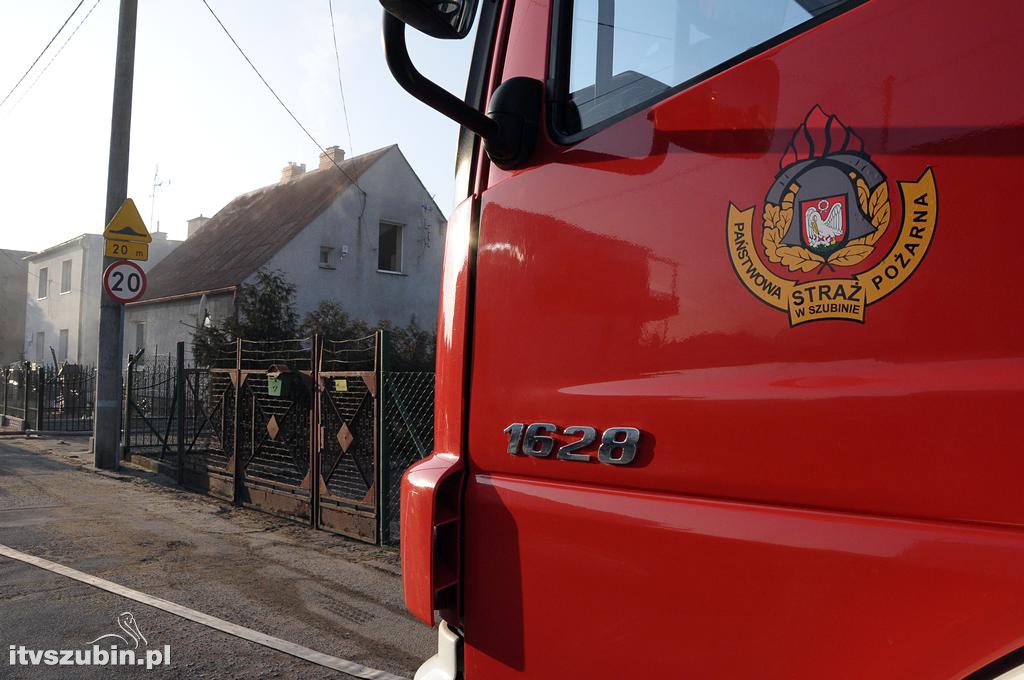 Pożar w domu jednorodzinnym w Szubinie