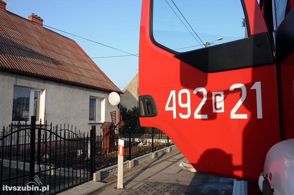 Pożar w domu jednorodzinnym w Szubinie