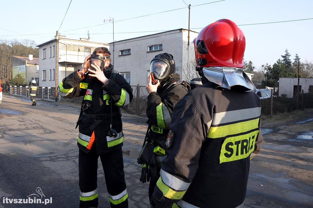 Pożar w domu jednorodzinnym w Szubinie