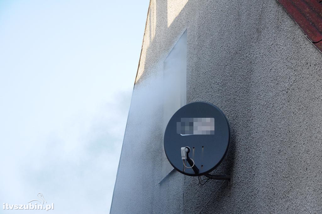 Pożar w domu jednorodzinnym w Szubinie