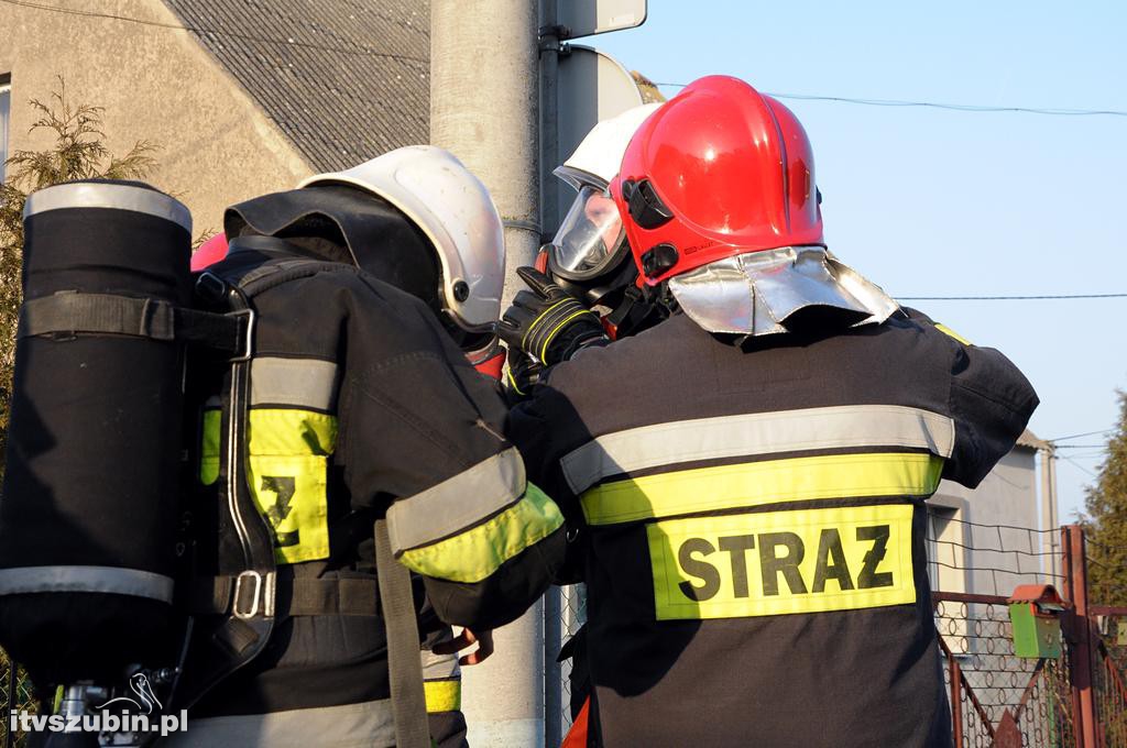 Pożar w domu jednorodzinnym w Szubinie