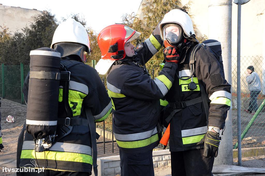 Pożar w domu jednorodzinnym w Szubinie