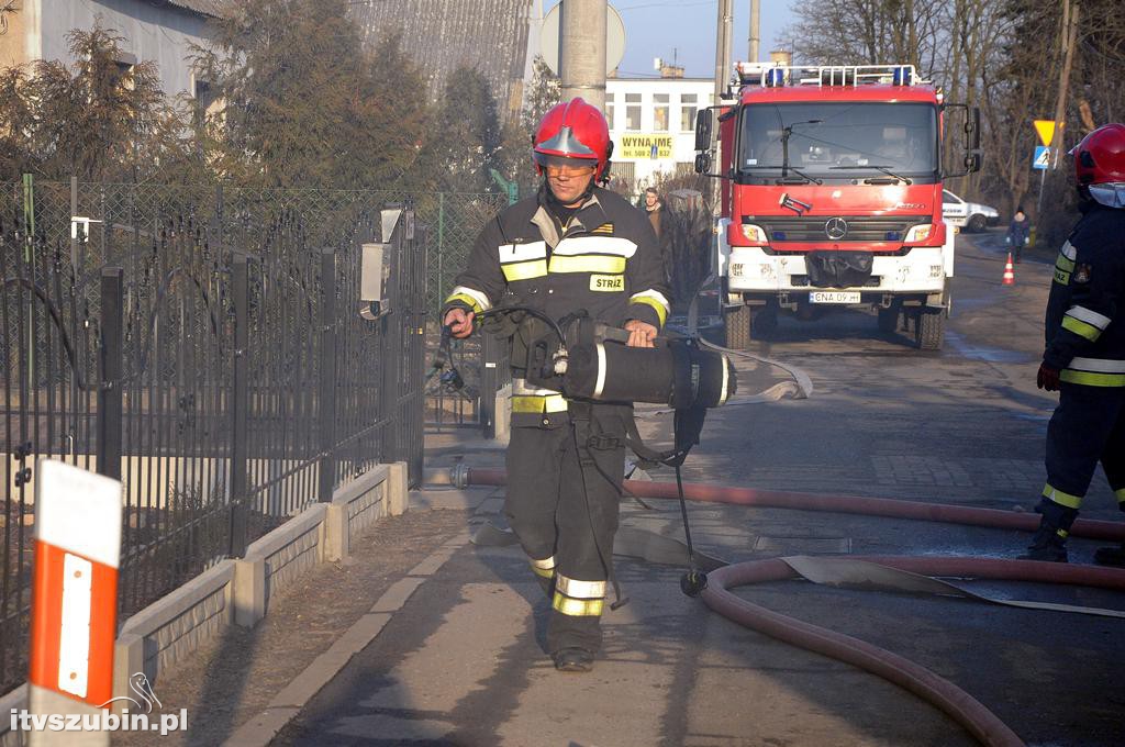 Pożar w domu jednorodzinnym w Szubinie