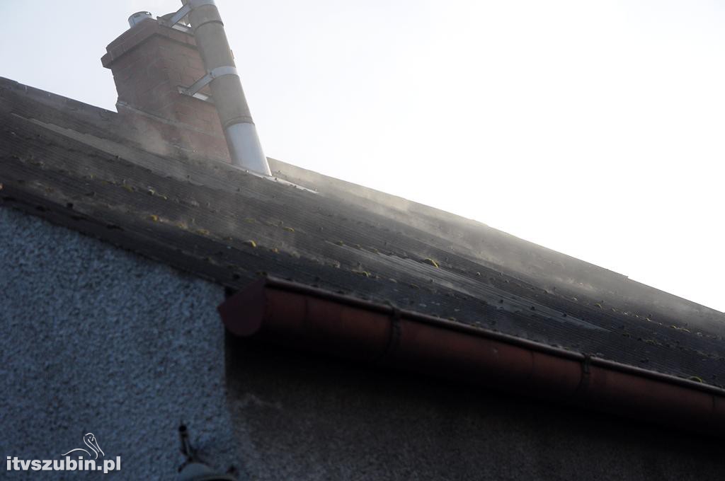 Pożar w domu jednorodzinnym w Szubinie