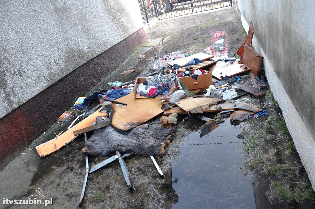 Pożar w domu jednorodzinnym w Szubinie