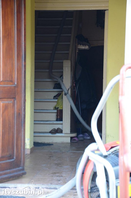 Pożar w domu jednorodzinnym w Szubinie