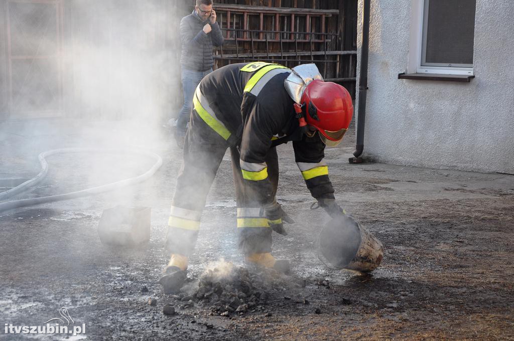 Pożar w domu jednorodzinnym w Szubinie