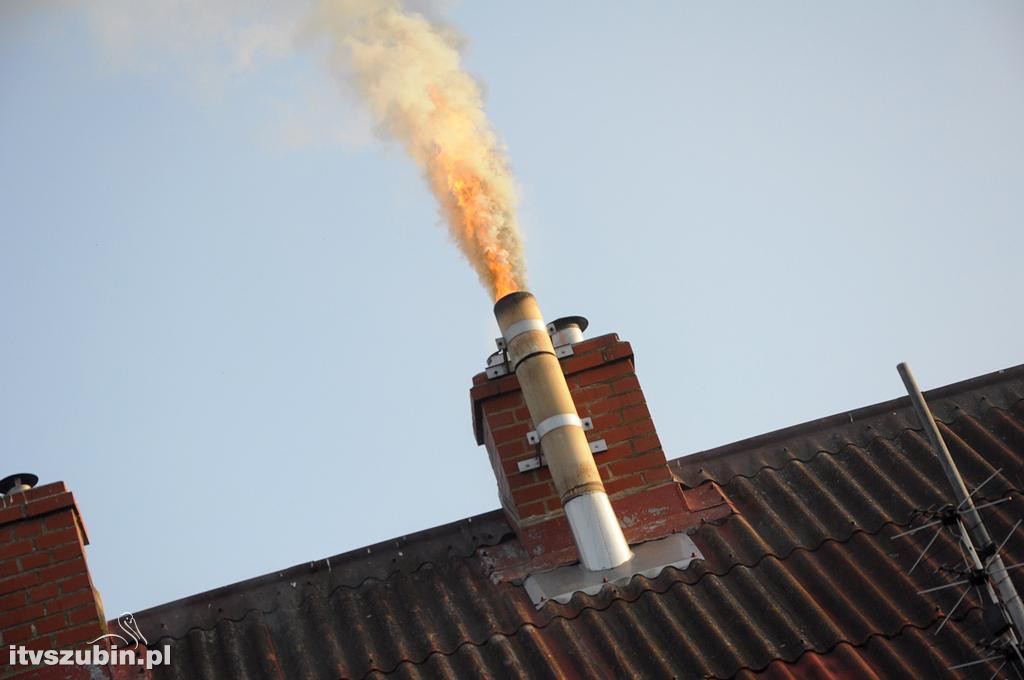 Pożar w domu jednorodzinnym w Szubinie