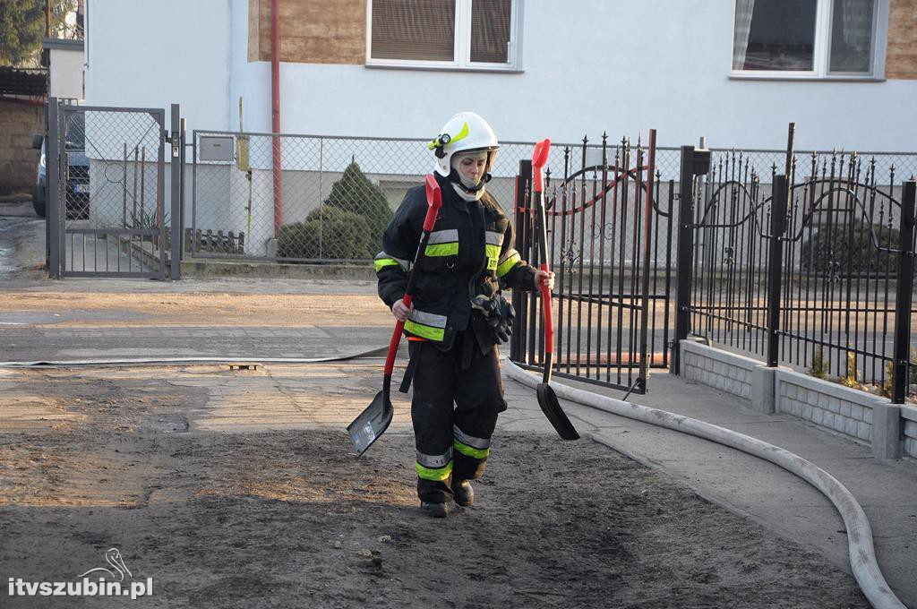 Pożar w domu jednorodzinnym w Szubinie