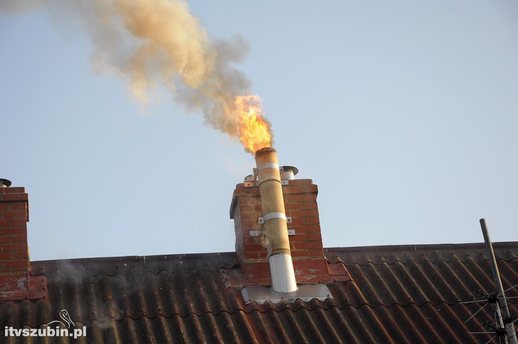 Pożar w domu jednorodzinnym w Szubinie