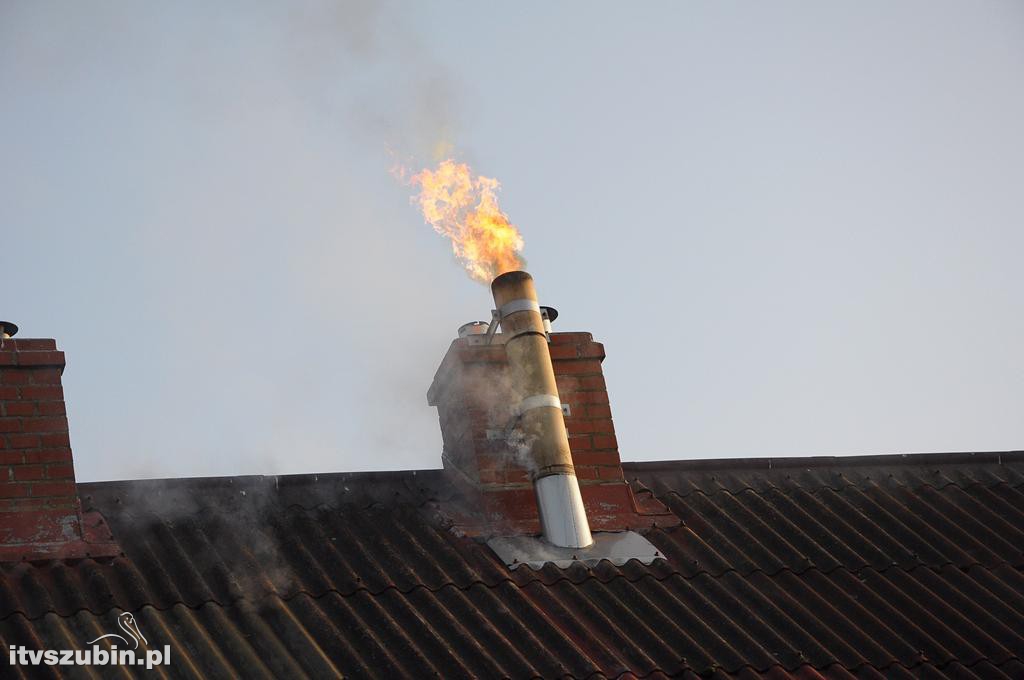 Pożar w domu jednorodzinnym w Szubinie