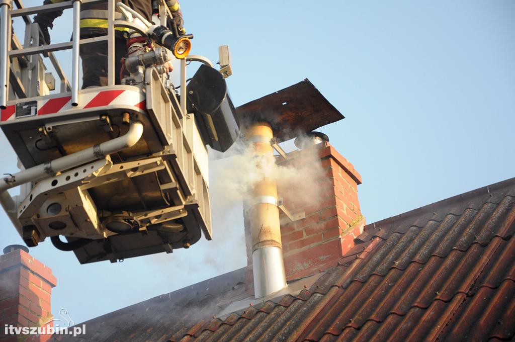 Pożar w domu jednorodzinnym w Szubinie