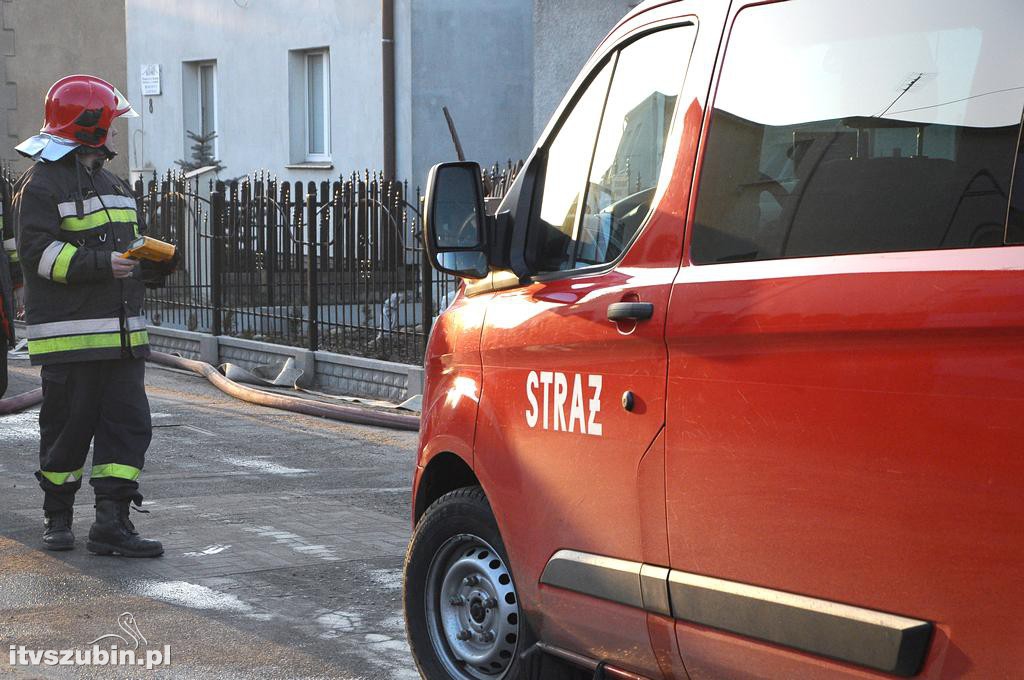 Pożar w domu jednorodzinnym w Szubinie