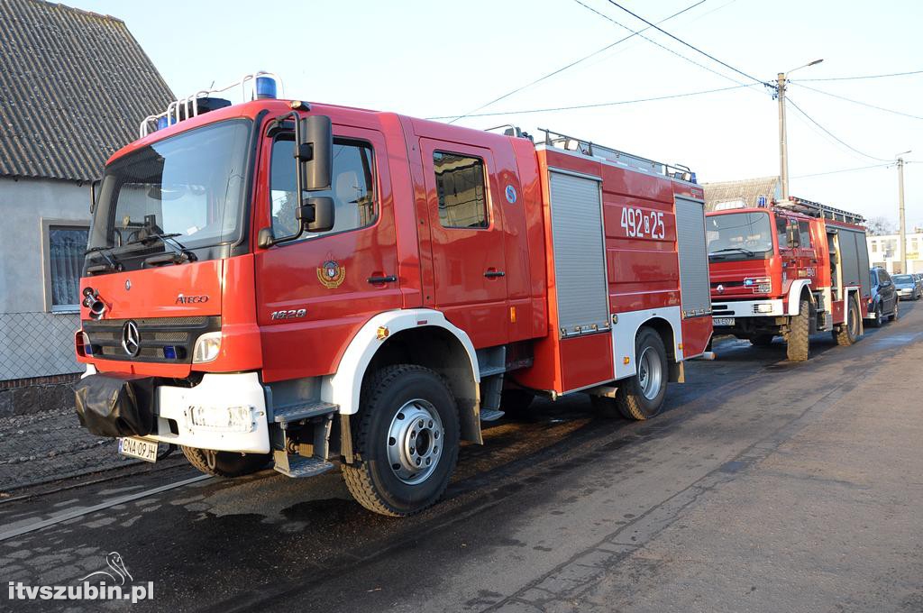 Pożar w domu jednorodzinnym w Szubinie