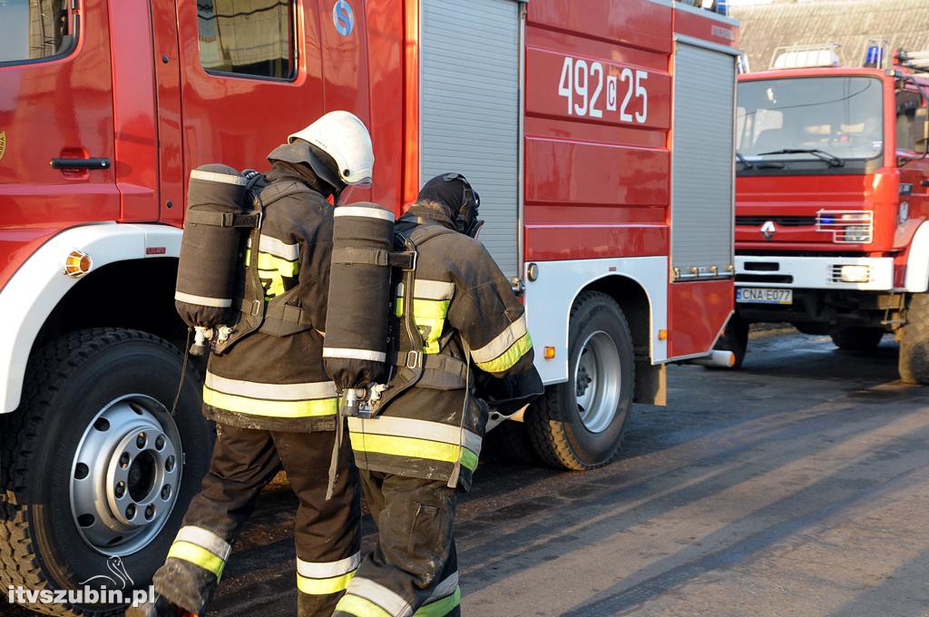 Pożar w domu jednorodzinnym w Szubinie