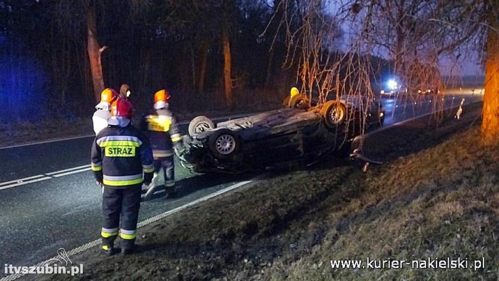 Dachowanie BMW pod Wieszkami