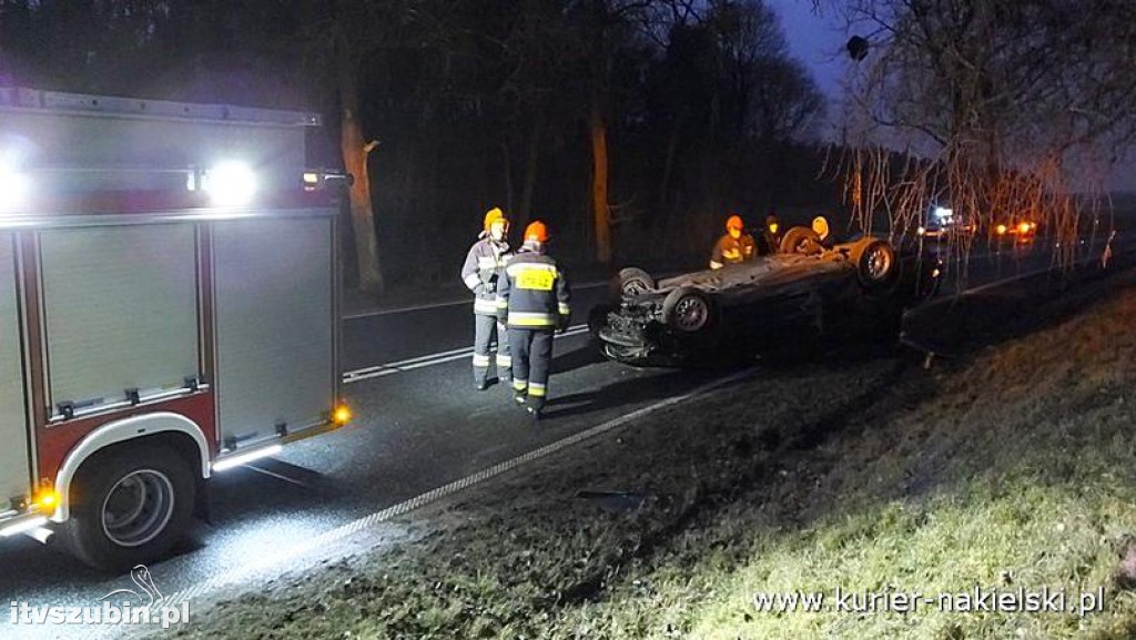 Dachowanie BMW pod Wieszkami