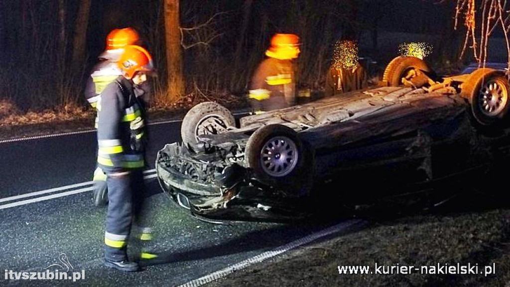 Dachowanie BMW pod Wieszkami