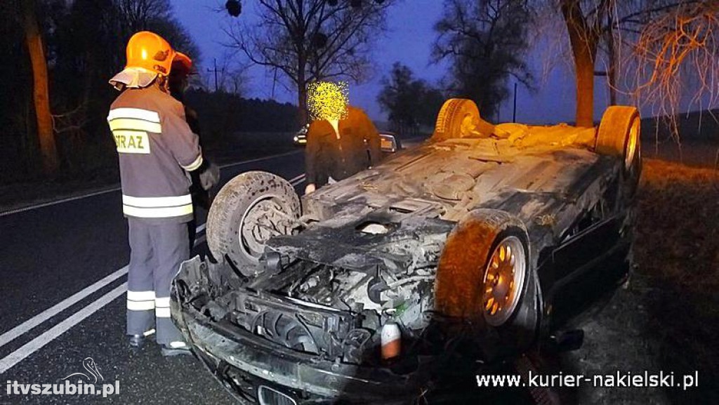 Dachowanie BMW pod Wieszkami