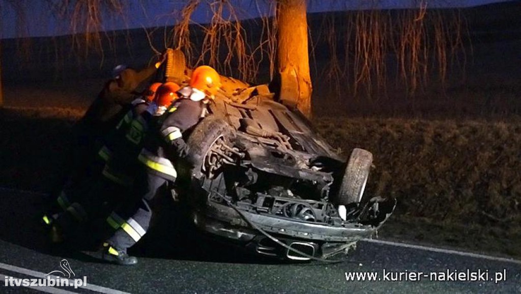 Dachowanie BMW pod Wieszkami