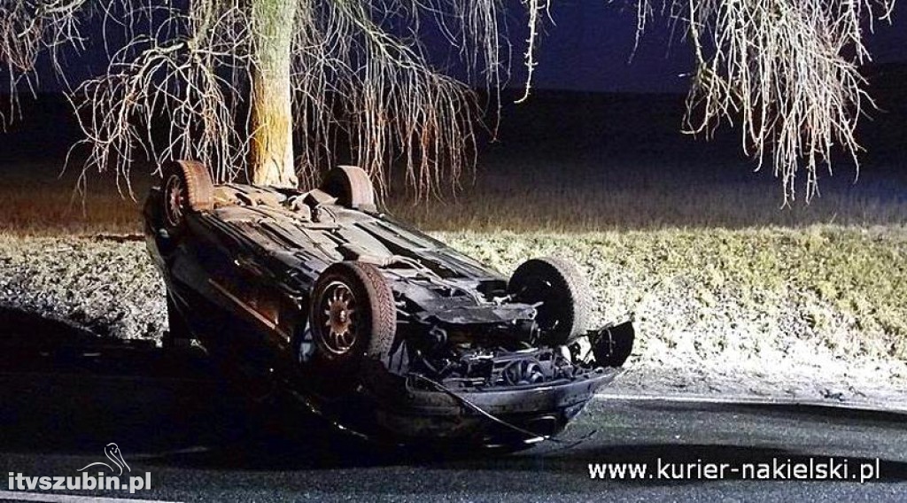 Dachowanie BMW pod Wieszkami