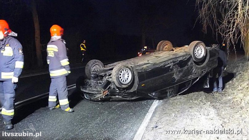 Dachowanie BMW pod Wieszkami