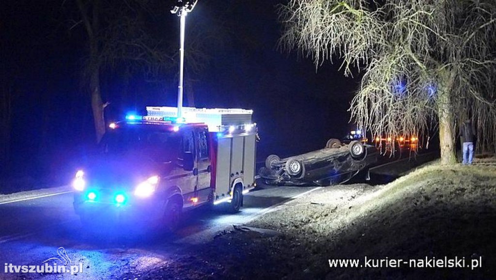 Dachowanie BMW pod Wieszkami