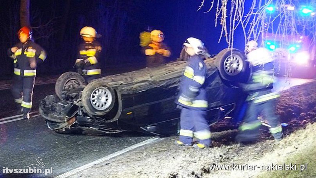 Dachowanie BMW pod Wieszkami