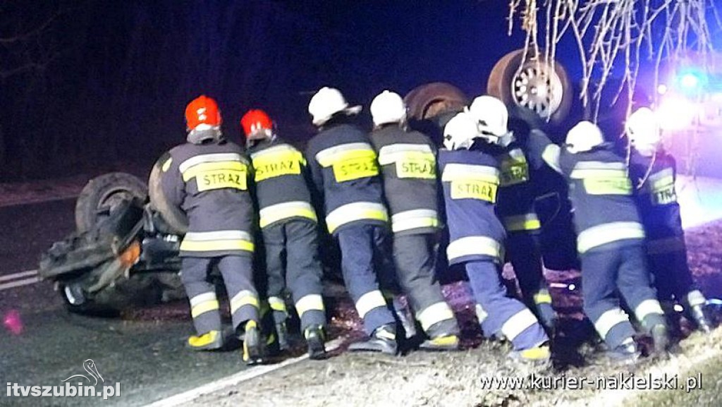 Dachowanie BMW pod Wieszkami