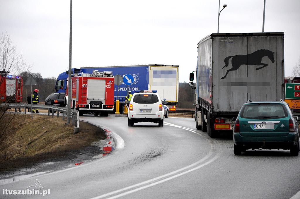 Wypadek na obwodnicy Szubina