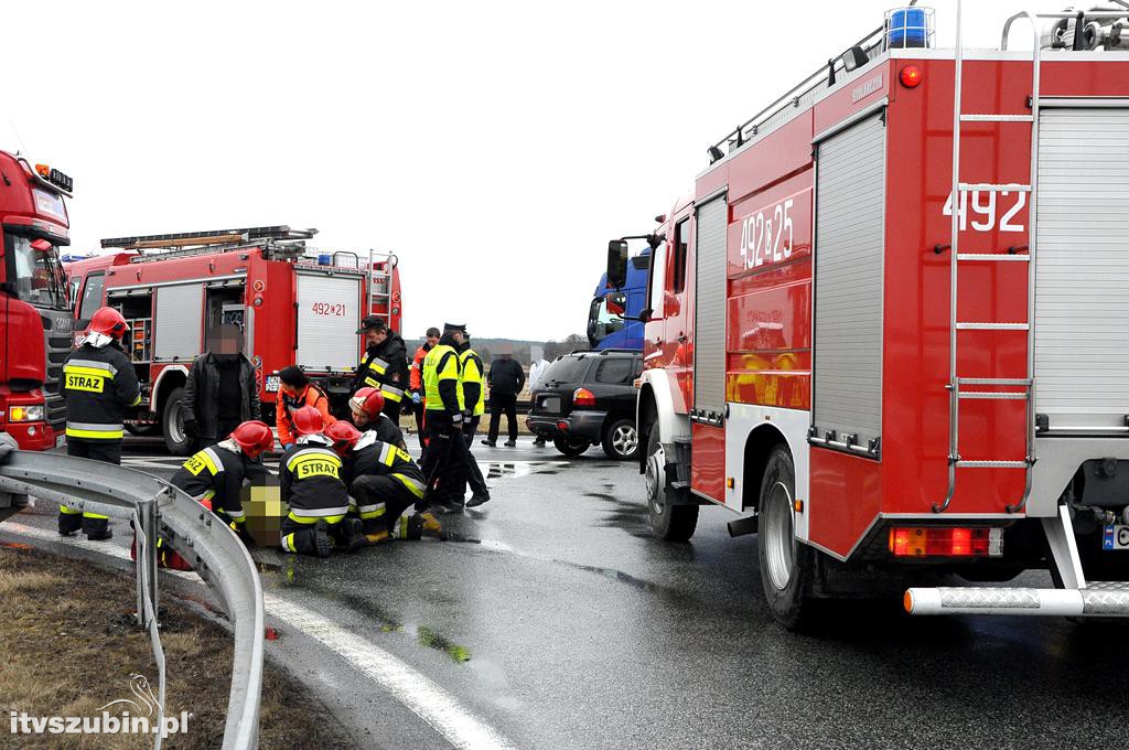 Wypadek na obwodnicy Szubina