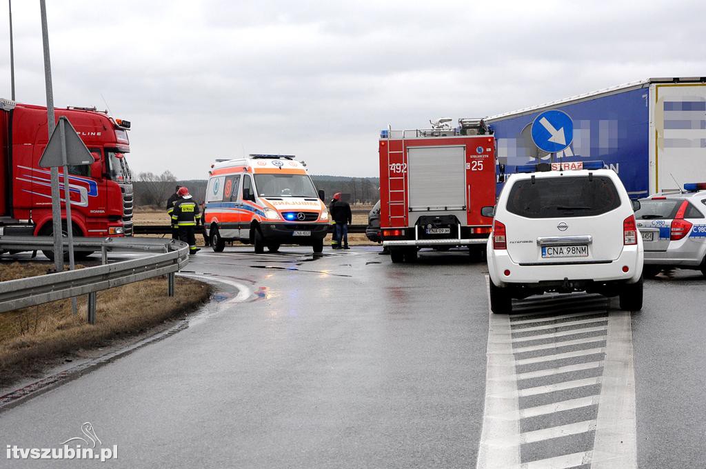 Wypadek na obwodnicy Szubina