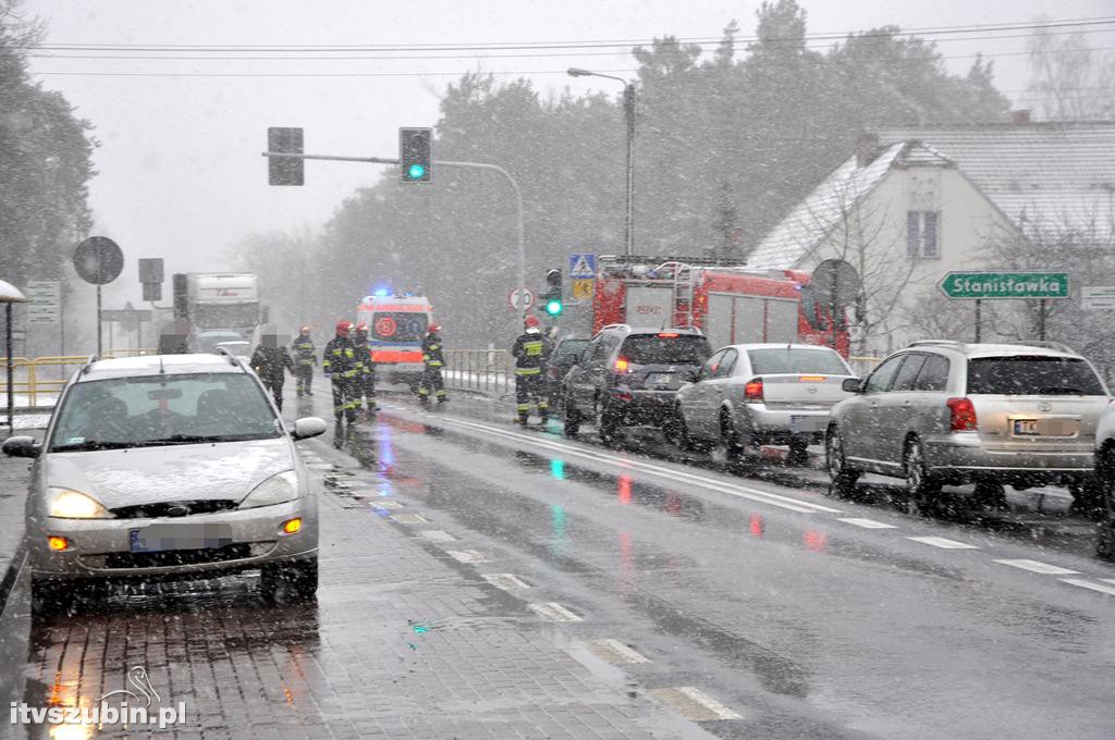 Kolizja osobówek w Kołaczkowie