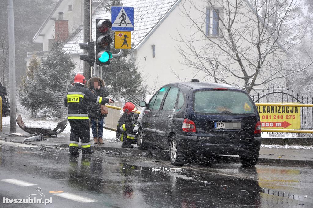 Kolizja osobówek w Kołaczkowie