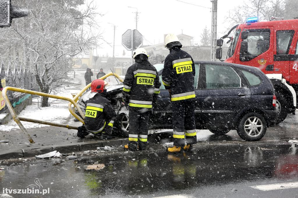 Kolizja osobówek w Kołaczkowie
